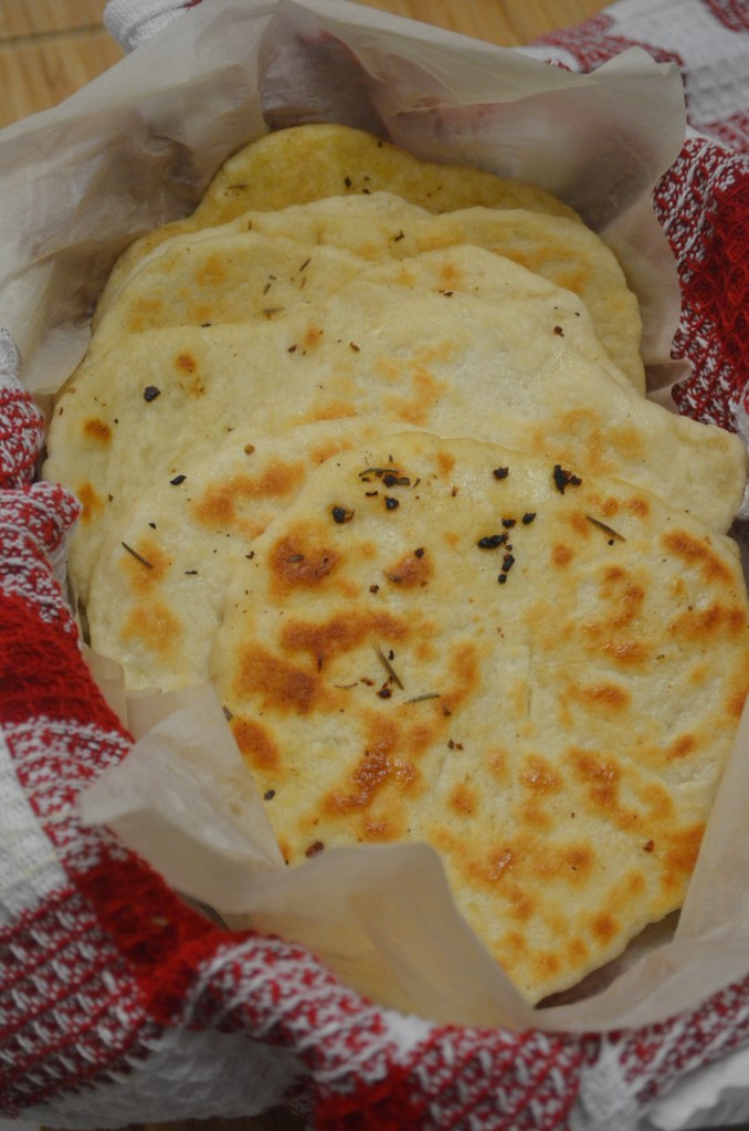 Homemade Garlic Naan Bread
