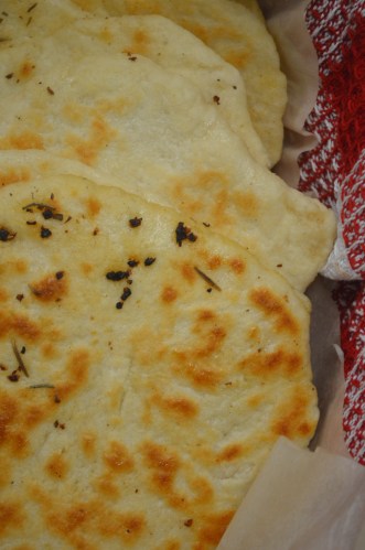 Homemade Garlic Naan Bread