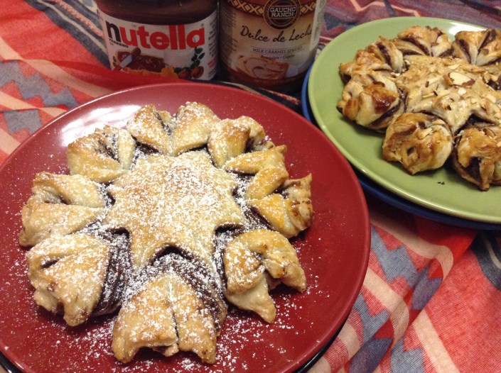 Nutella & Dulce De Leche Pull Apart Puff Pastry