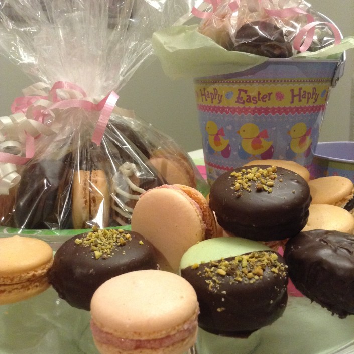 Chocolate Covered French Macarons