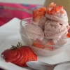 Small Batch Strawberry Banana Frozen Yogurt&nbsp;Recipe