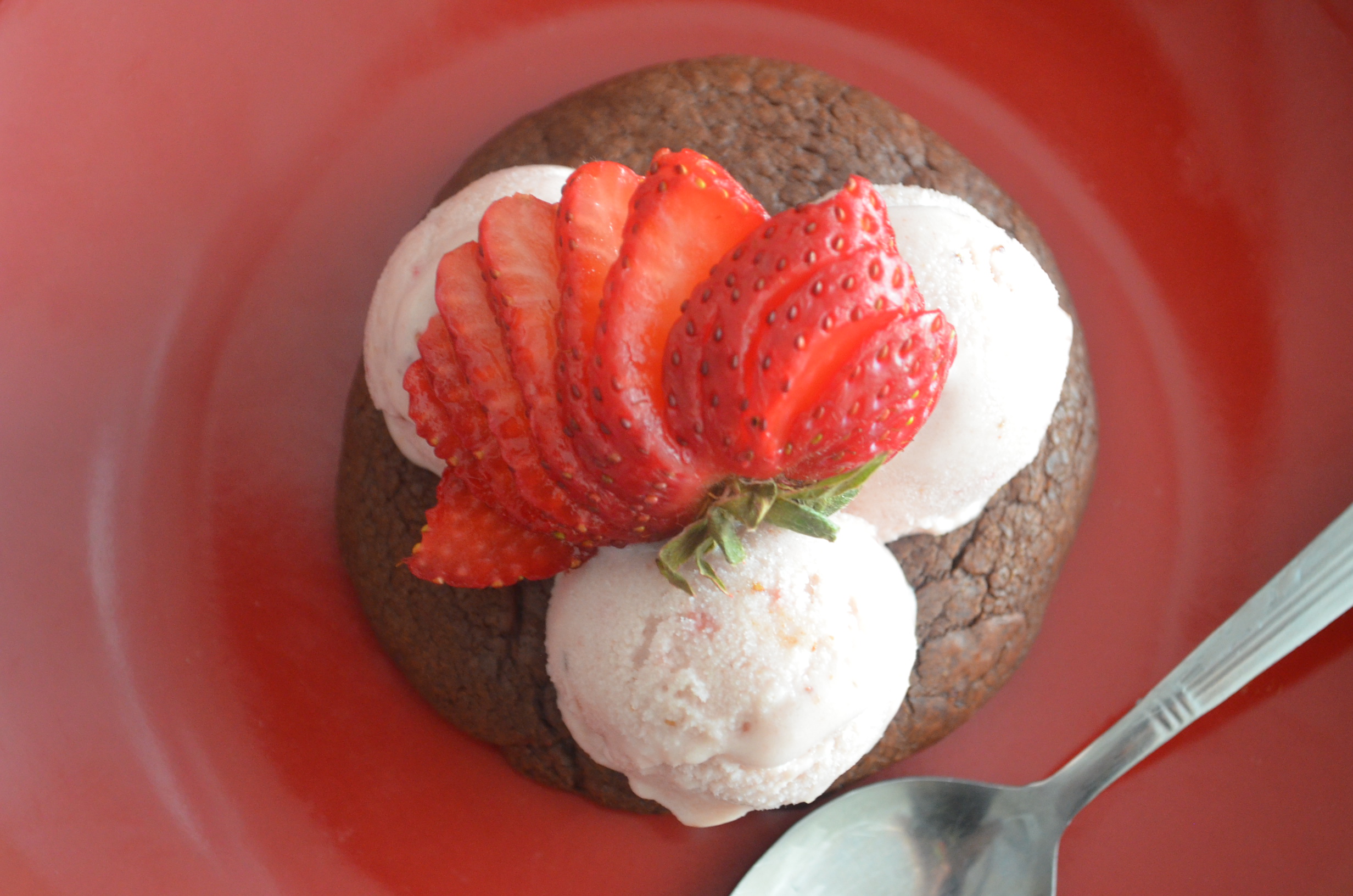 Small Batch Strawberry Frozen Yogurt