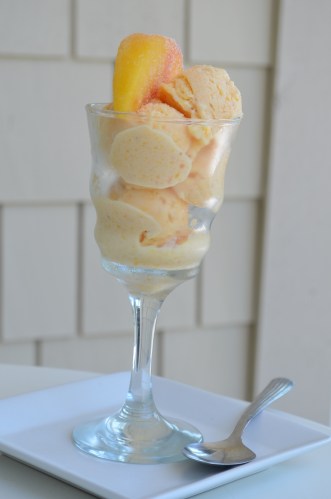 Peaches and Pineapple Sorbet