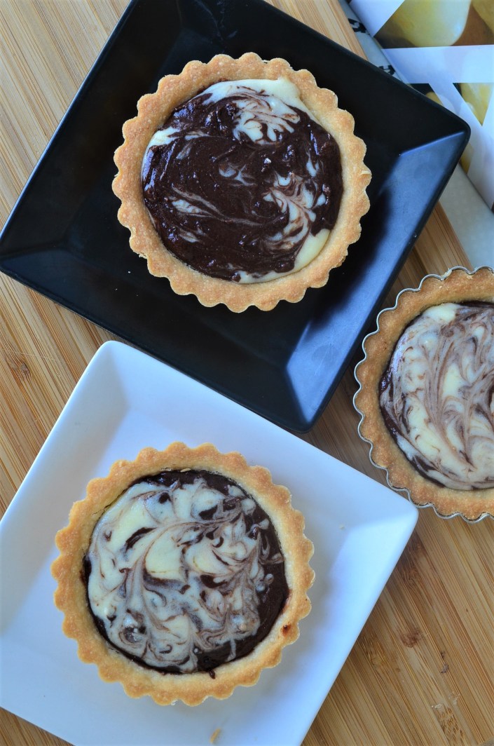 Marble Baked Cheese Tart