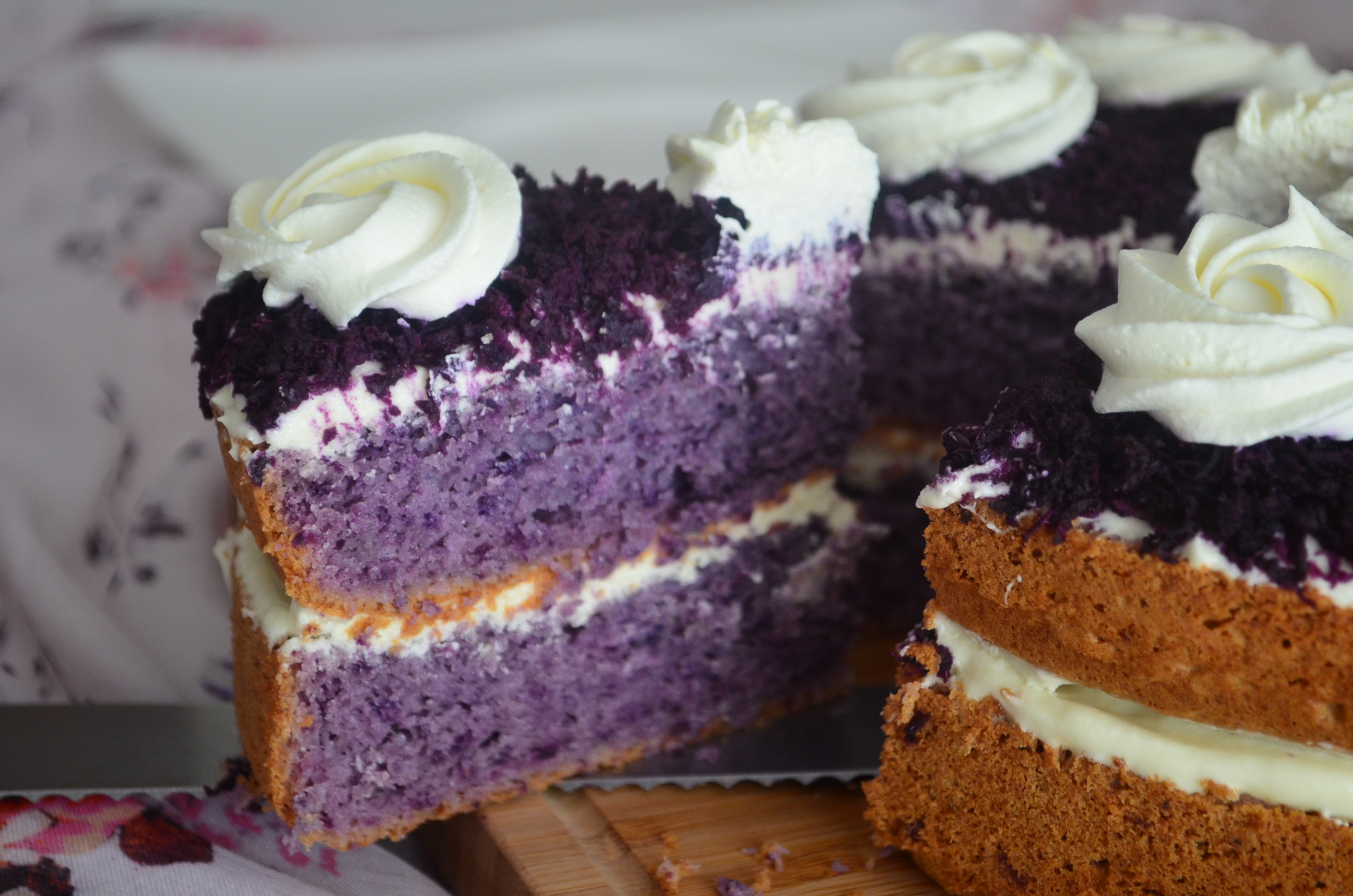 Purple Yam Chiffon Cake