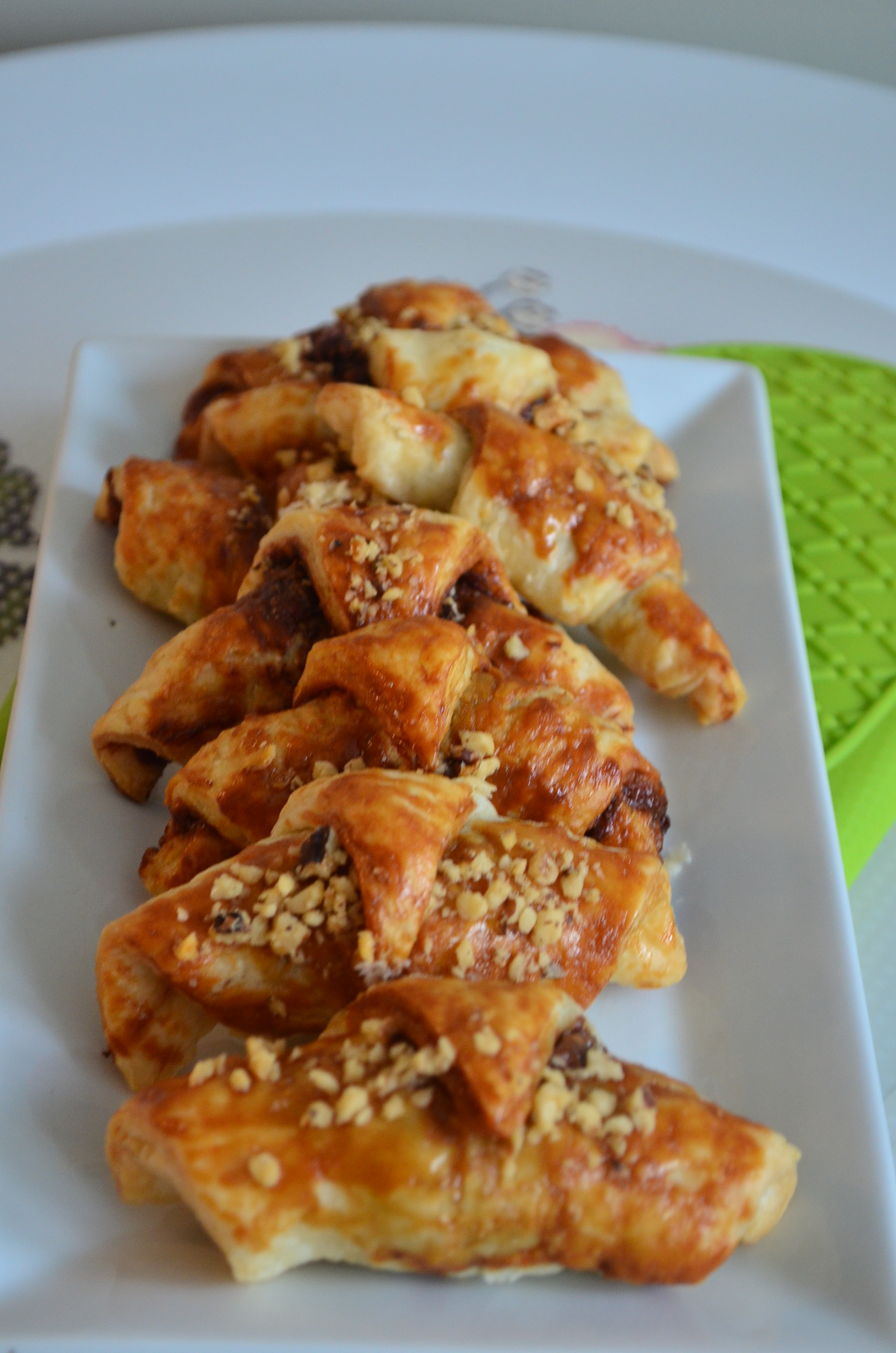 Puff Pastry Mini Chocolate Croissant