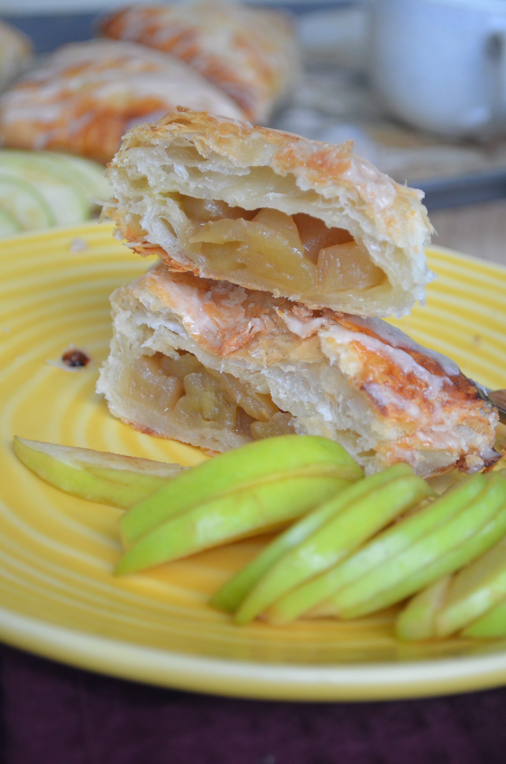 Small Batch Cinnamon Glaze Apple Turnover