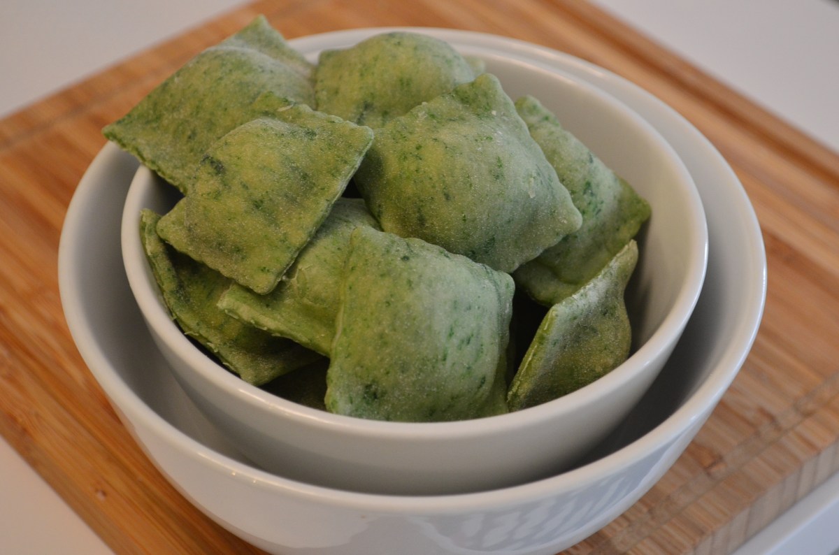 Small Batch Homemade Spinach Ravioli