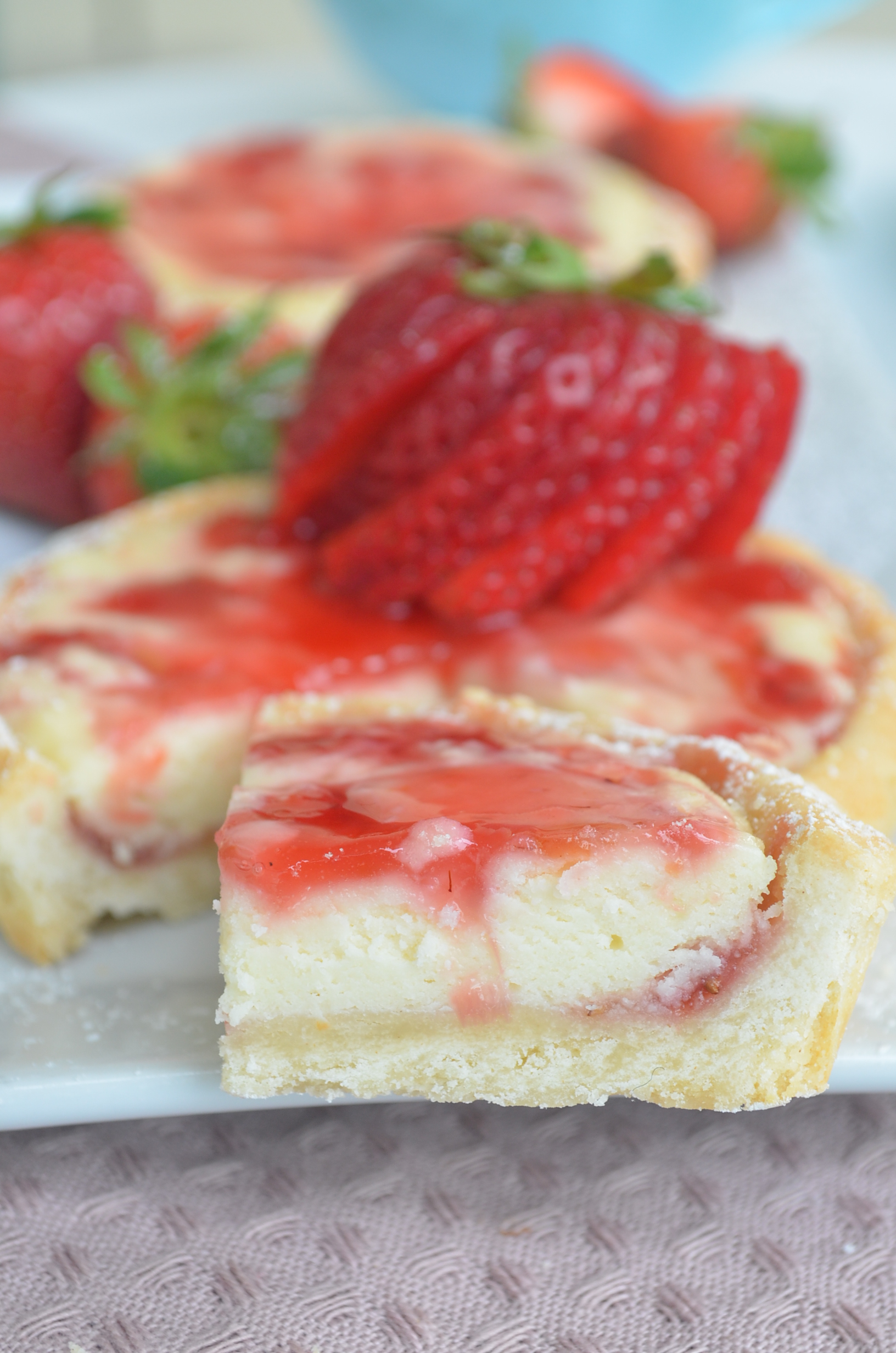 Small Batch Strawberry Cream Cheese Tart