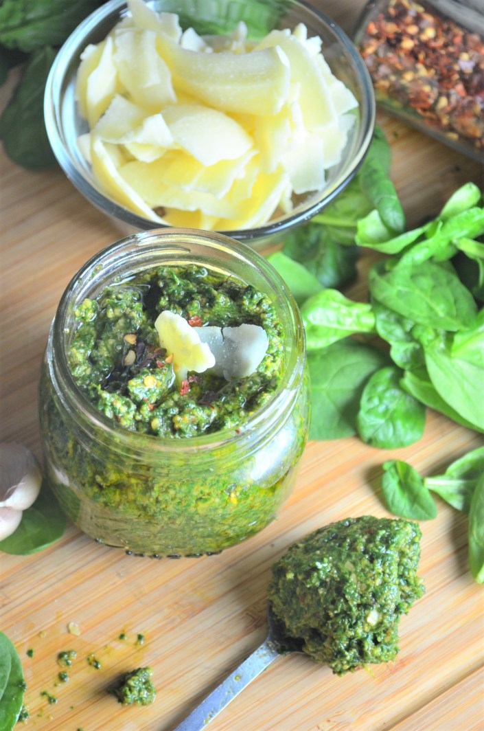 Spinach Pesto Recipe at SweetNSpicyLiving.com