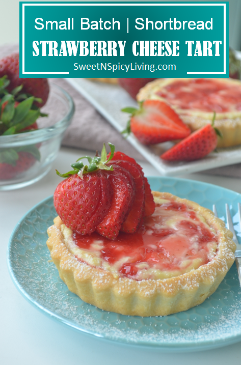 Strawberry Shortbread Cheese Tart