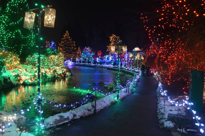 Festival of Lights at Vandusen Garden, vancouver BC