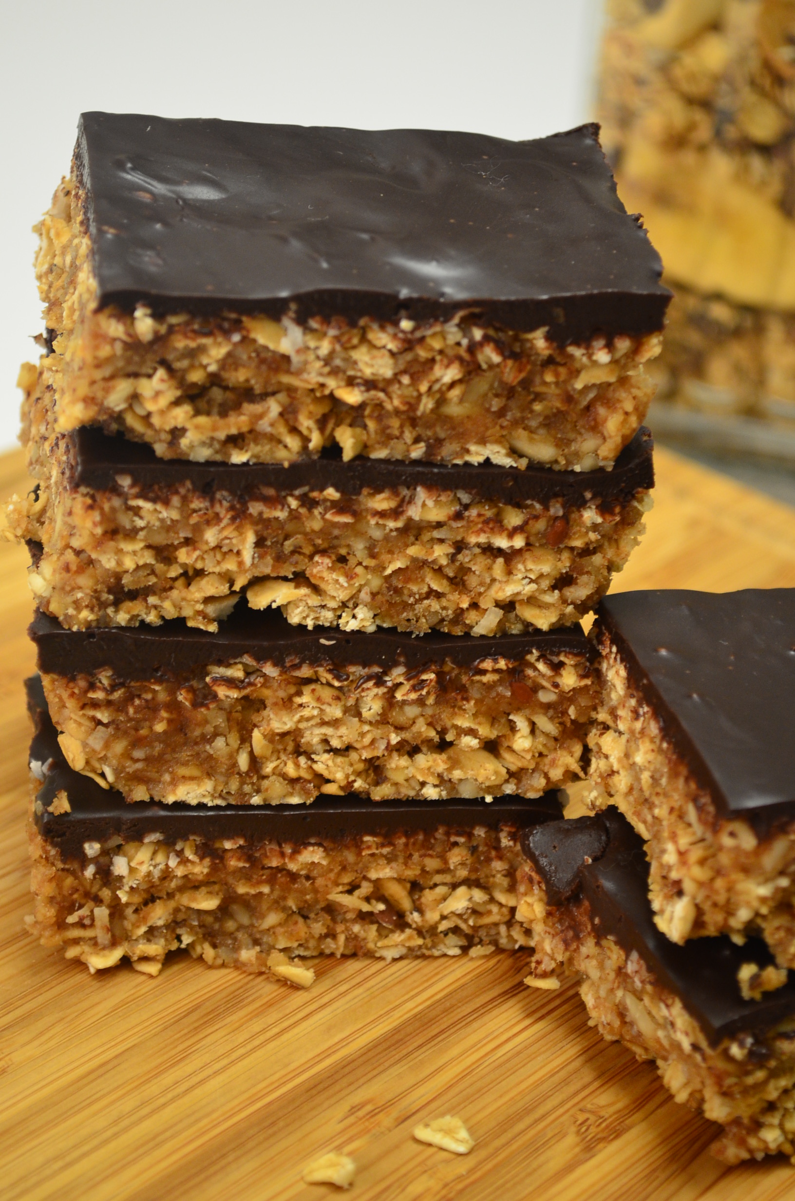 Homemade Dates and Nuts Granola Chocolate Bar