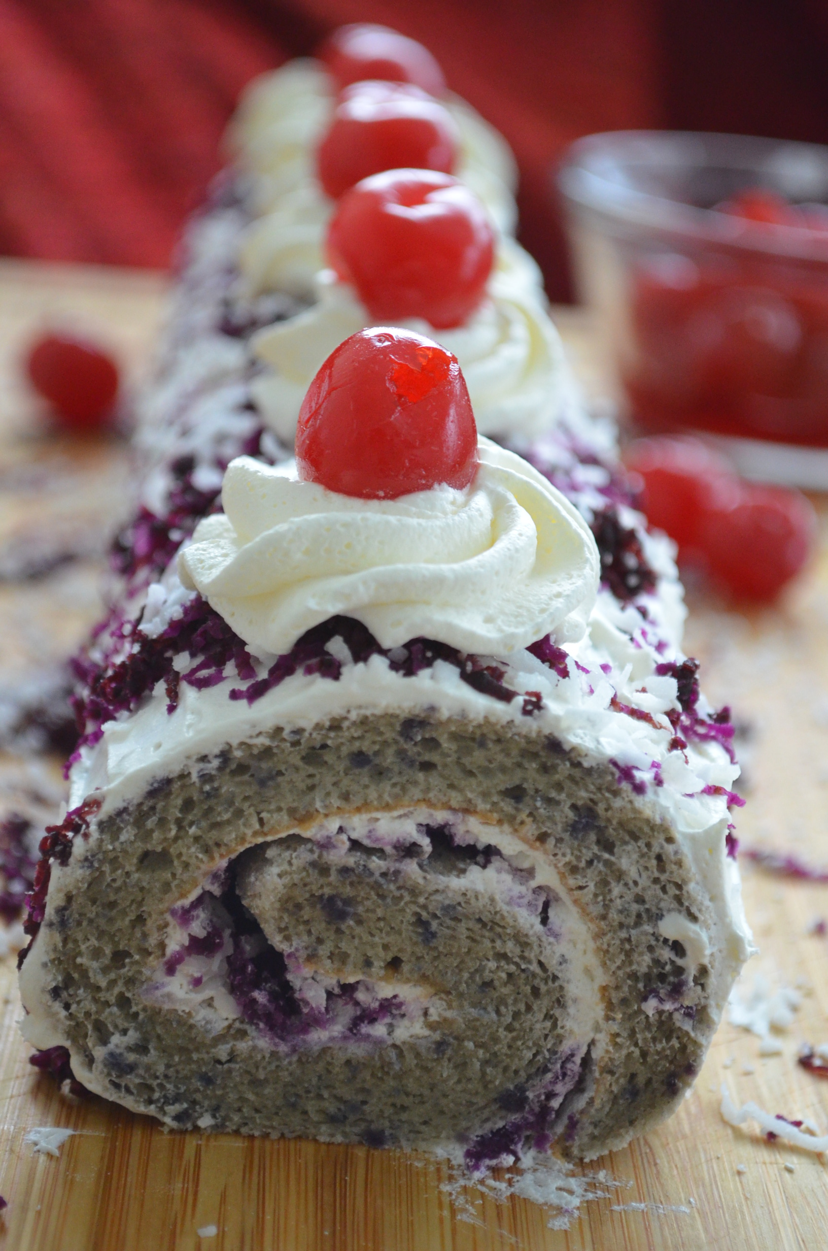 Ube Halaya Swiss Roll Cake Recipe