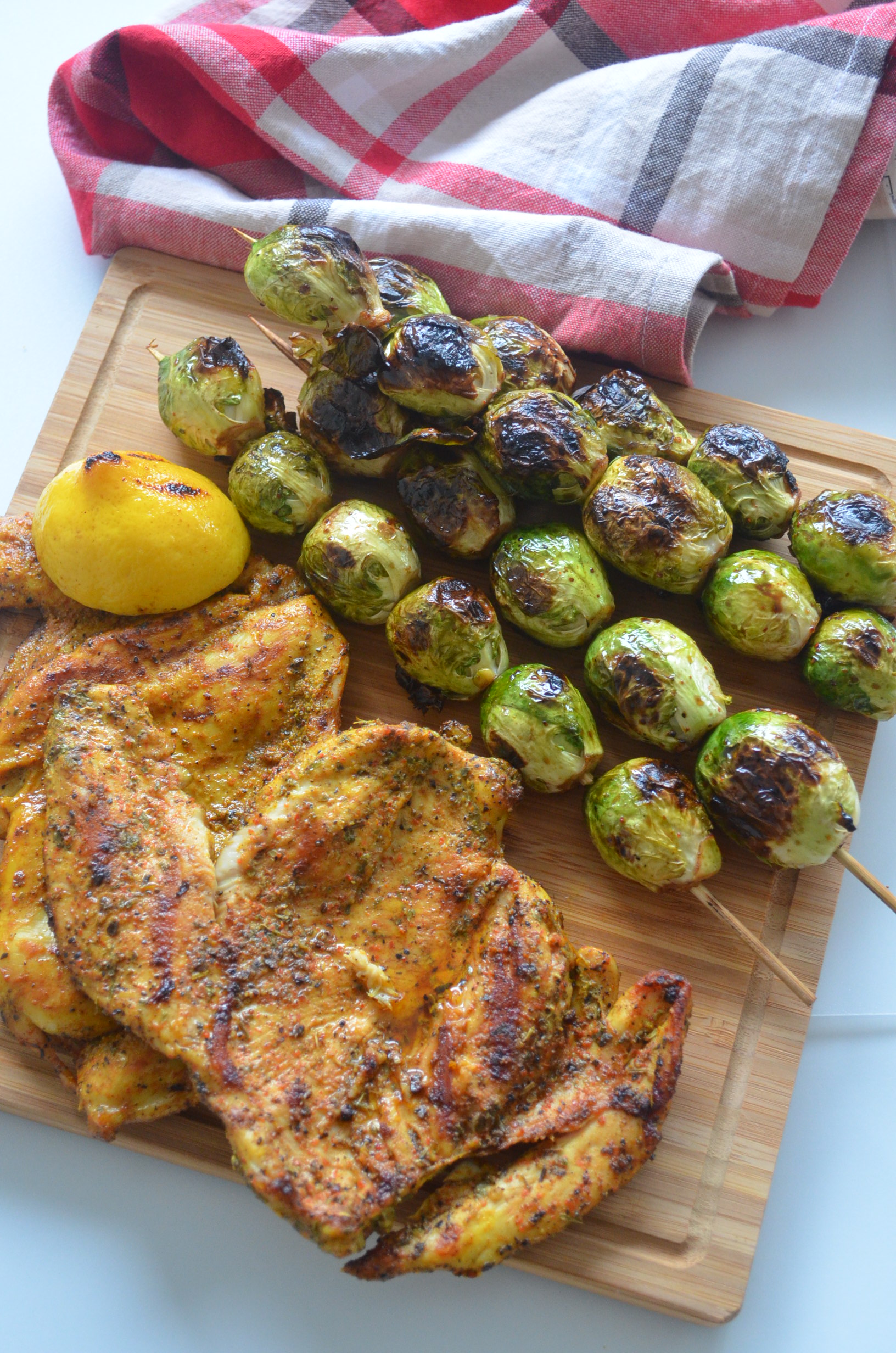 Grilled Brussels Sprouts Skewers