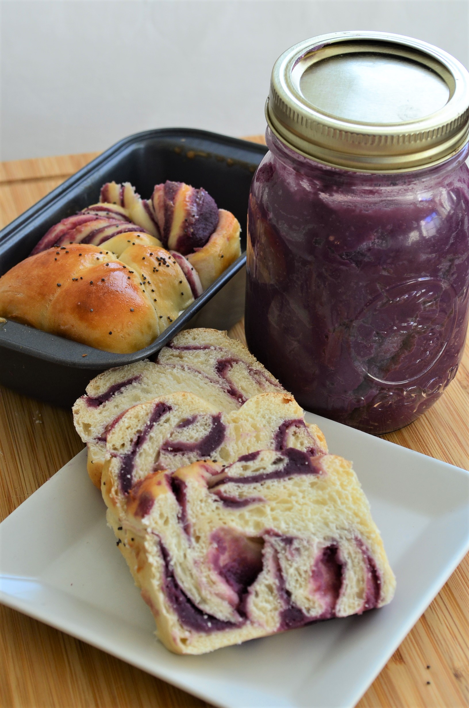 Filipino Ube Twist Bread