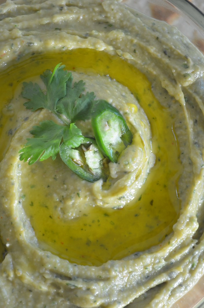 Jalapeño Cilantro Hummus