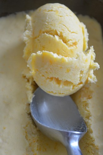 Homemade Mango Ice Cream