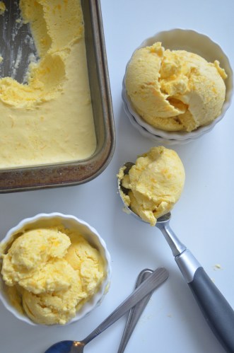 Homemade Mango Ice Cream