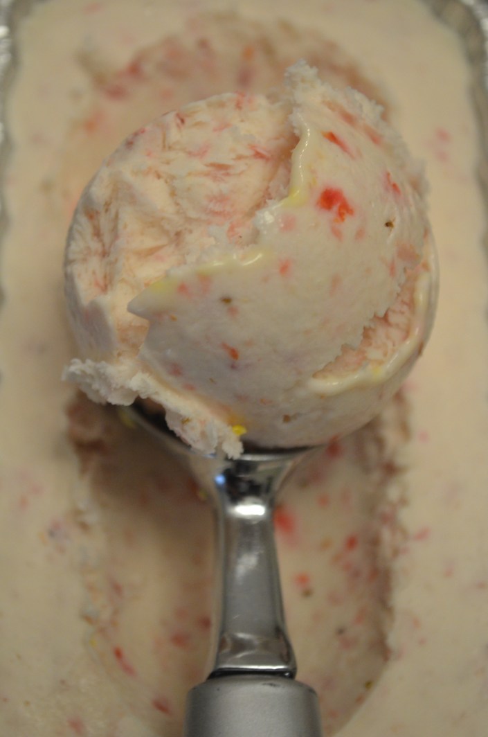 Homemade Strawberry Ice Cream