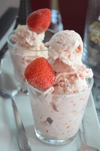 Homemade Strawberry Ice Cream