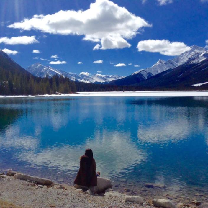 Exploring nature in Canmore, Alberta Canada