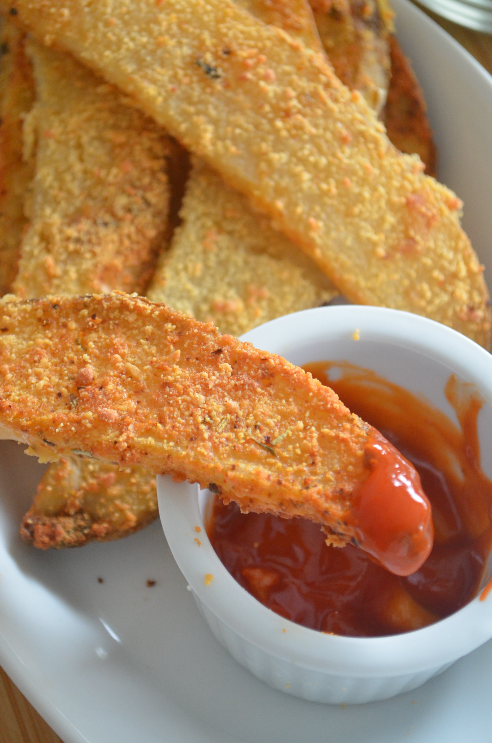 Baked Garlic Parmesan Potato Wedges (Small Batch)
