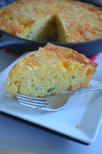 Skillet Jalapeno Cheddar Cornbread