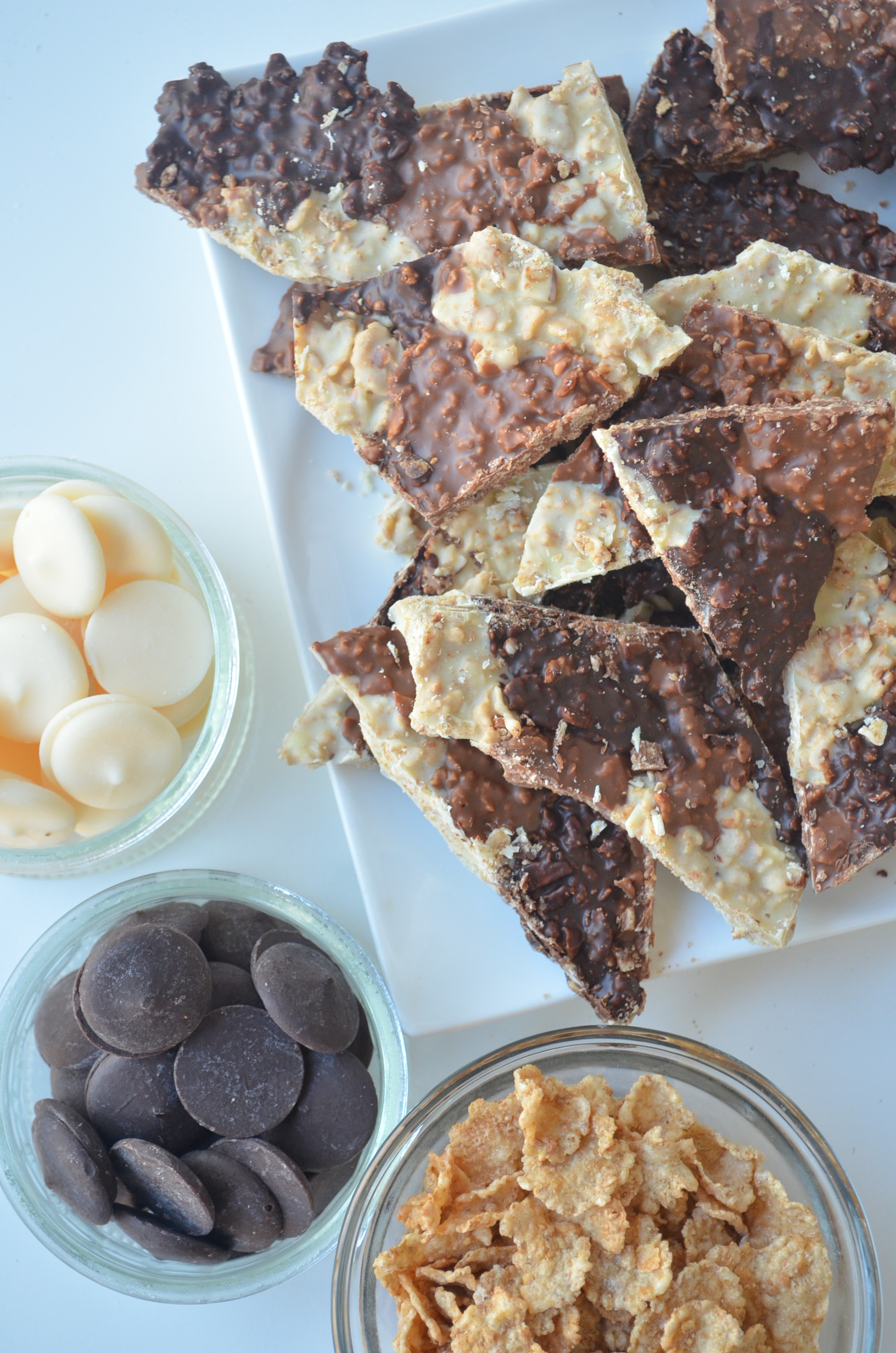 Corn Flakes Cereals Bark Chocolate