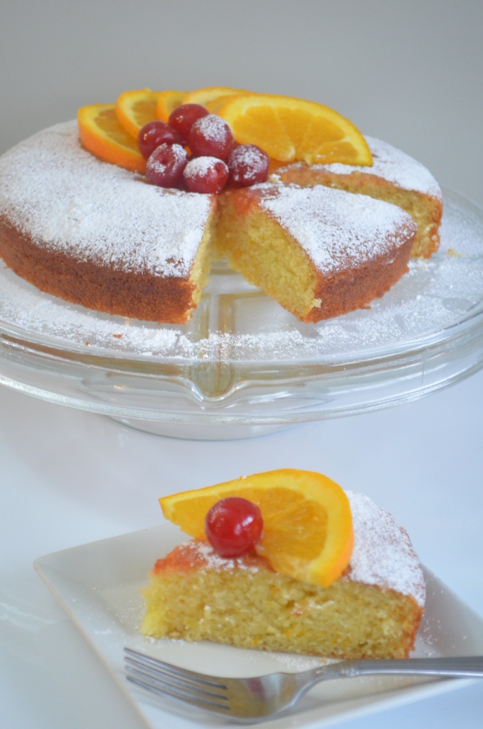 Eggless & Butterless Orange Sponge Cake Recipe