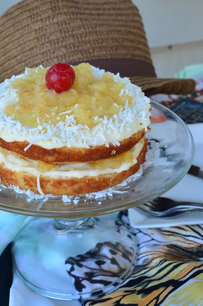 Small Batch Piña Colada Cake
