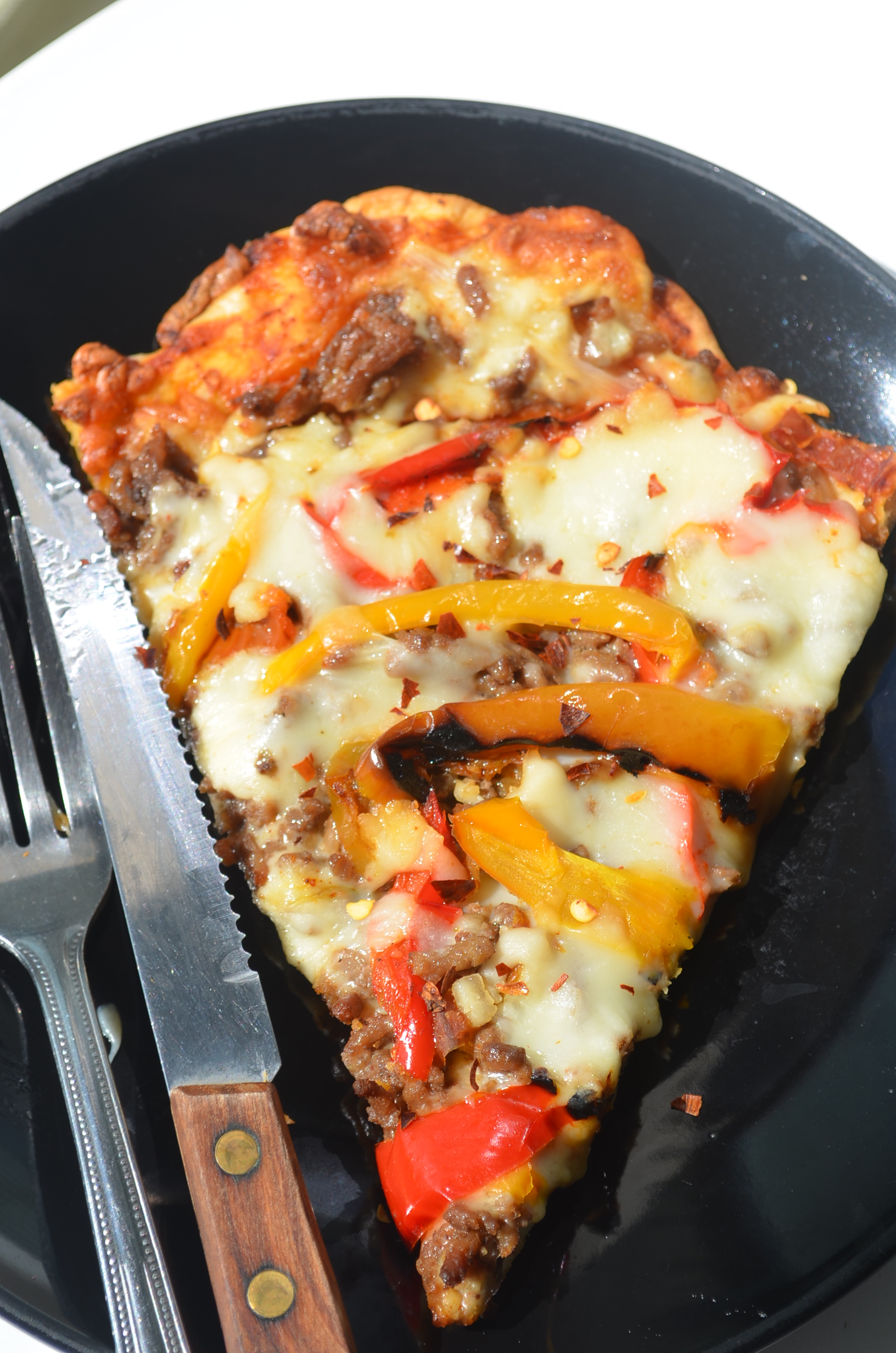 Grilled Homemade Meat Lovers Pizza