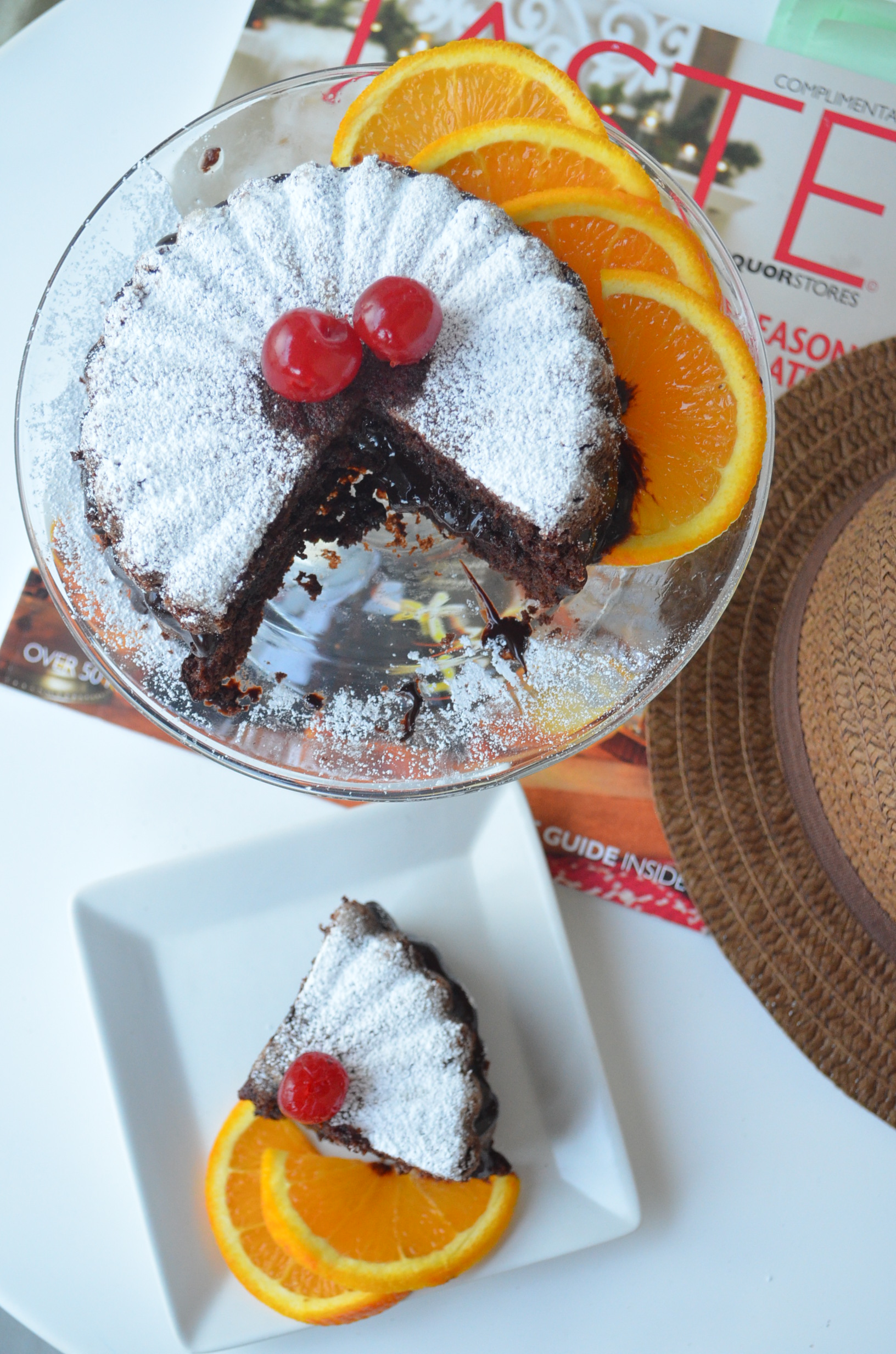 Small Batch Orange Chocolate Cake