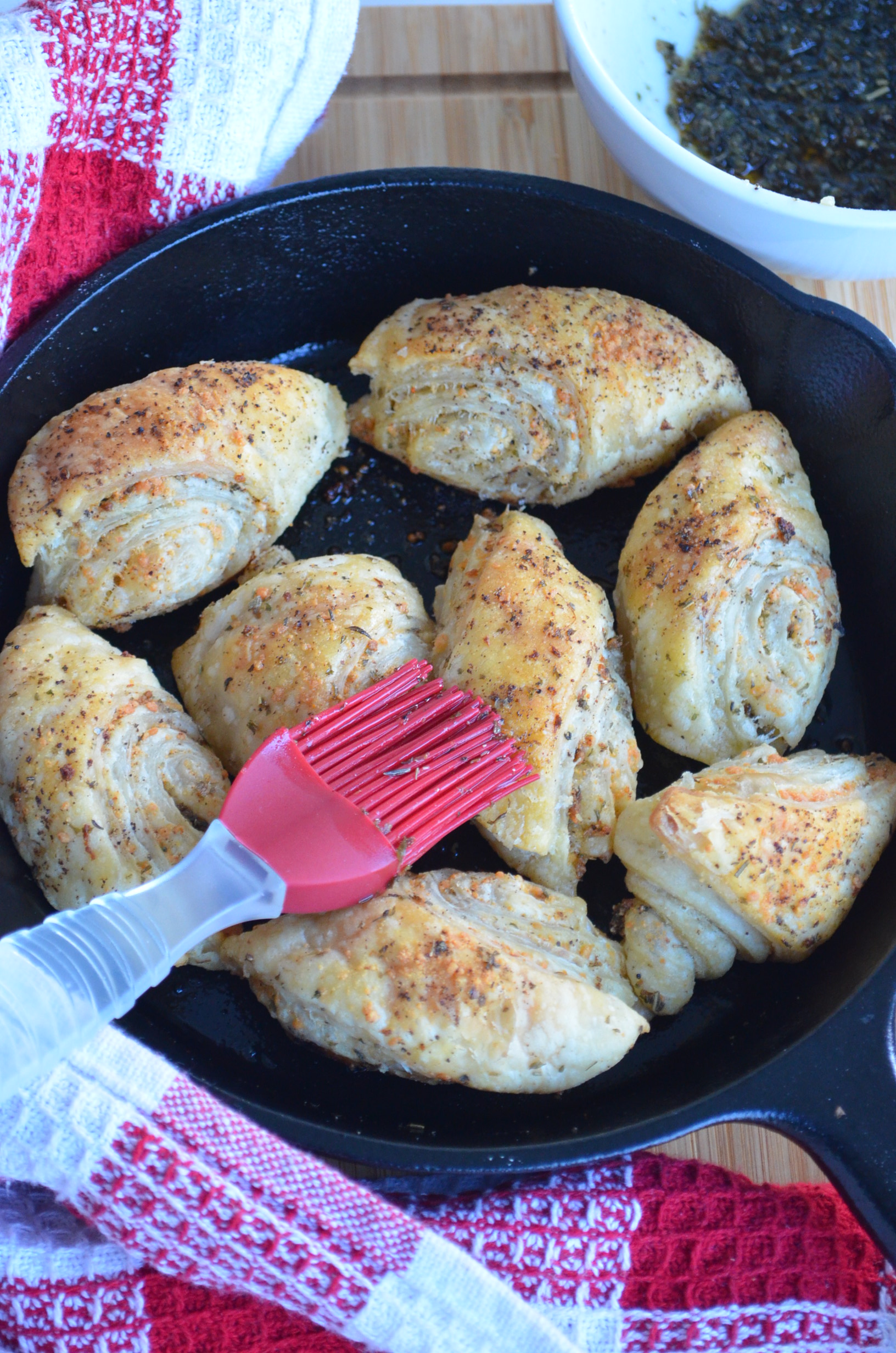 Baked Garlic Parmesan Puff Pastry