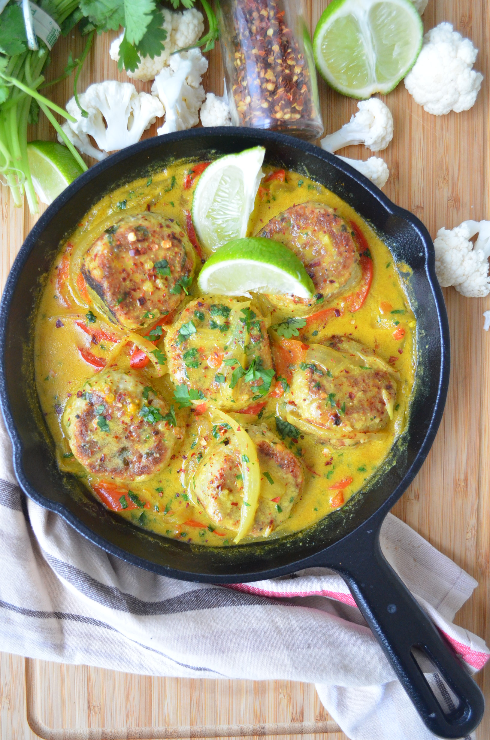Meatless Monday Cauliflower Quinoa Meatless Meatballs In Coconut Sauce