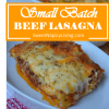 Beef Lasagna