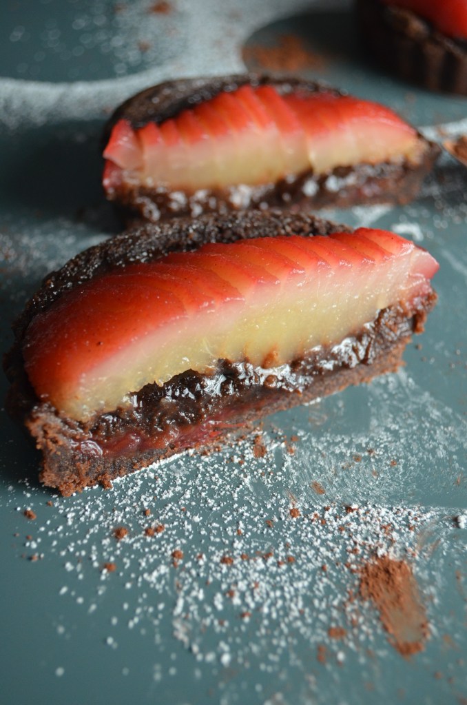 Pear Chocolate Frangipane Tart