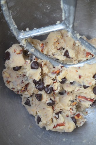 Pecan and Chocolate Chip Shortbread Cookies