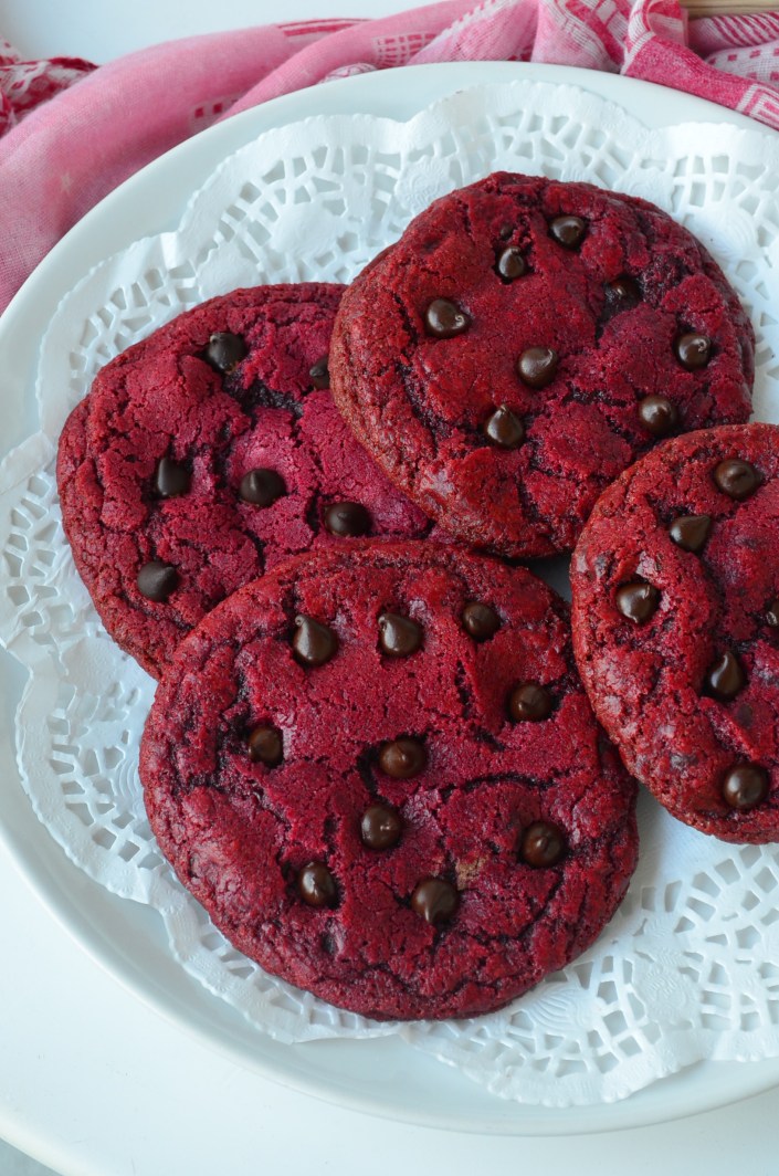 Small Batch Red Velvet Cookie