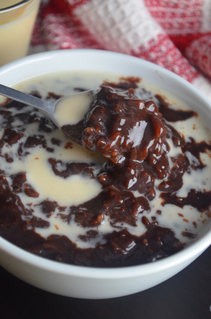 Champorado a Filipino Chocolate Rice Pudding