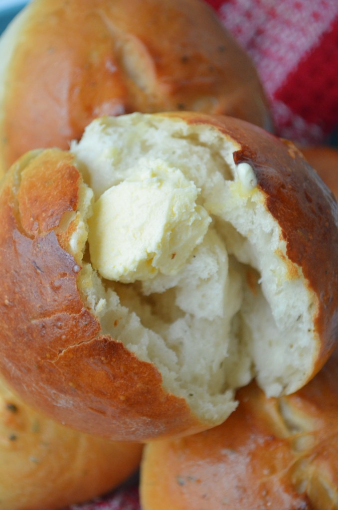 One Hour Rosemary Rolls