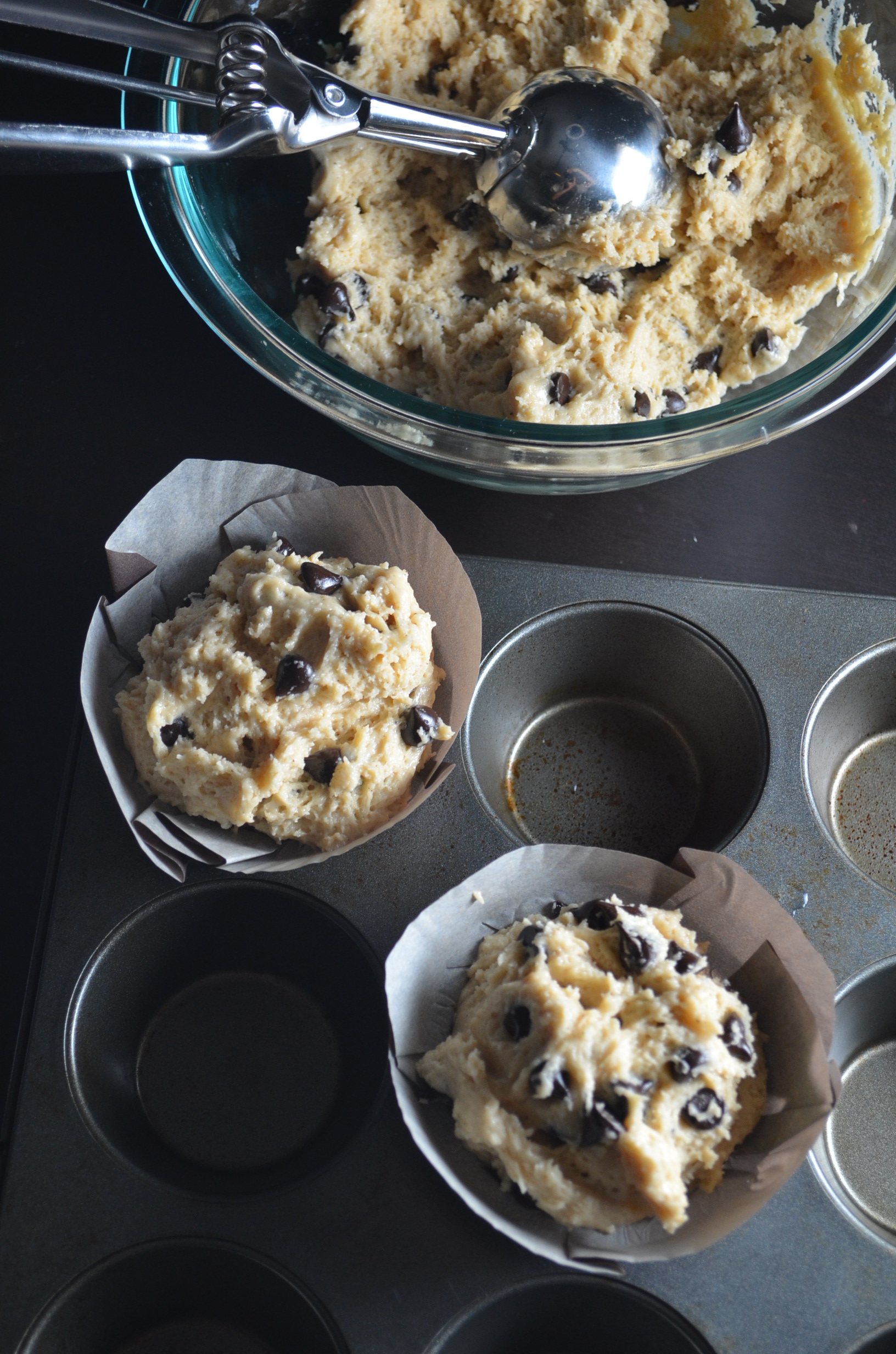 Soft Chocolate Chip Muffins