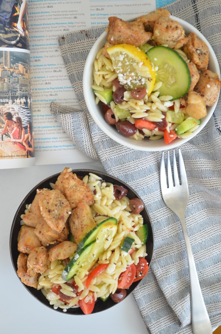 Mediterranean Orzo Pasta Salad at SweetNSpicyLiving.com