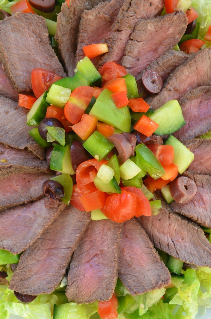 Steak Salad at SweetNSpicyLiving.com