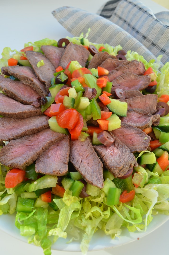 Steak Salad Recipe at SweetNSpicyLiving.com