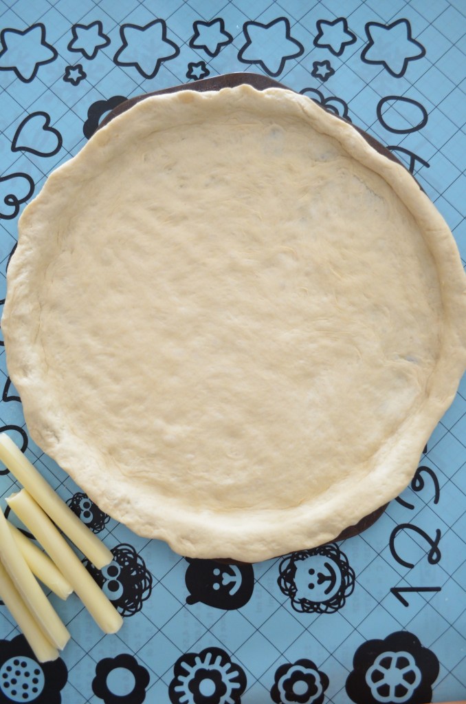Stuffed Crust Pizza Dough at SweetNSpicyLiving.com