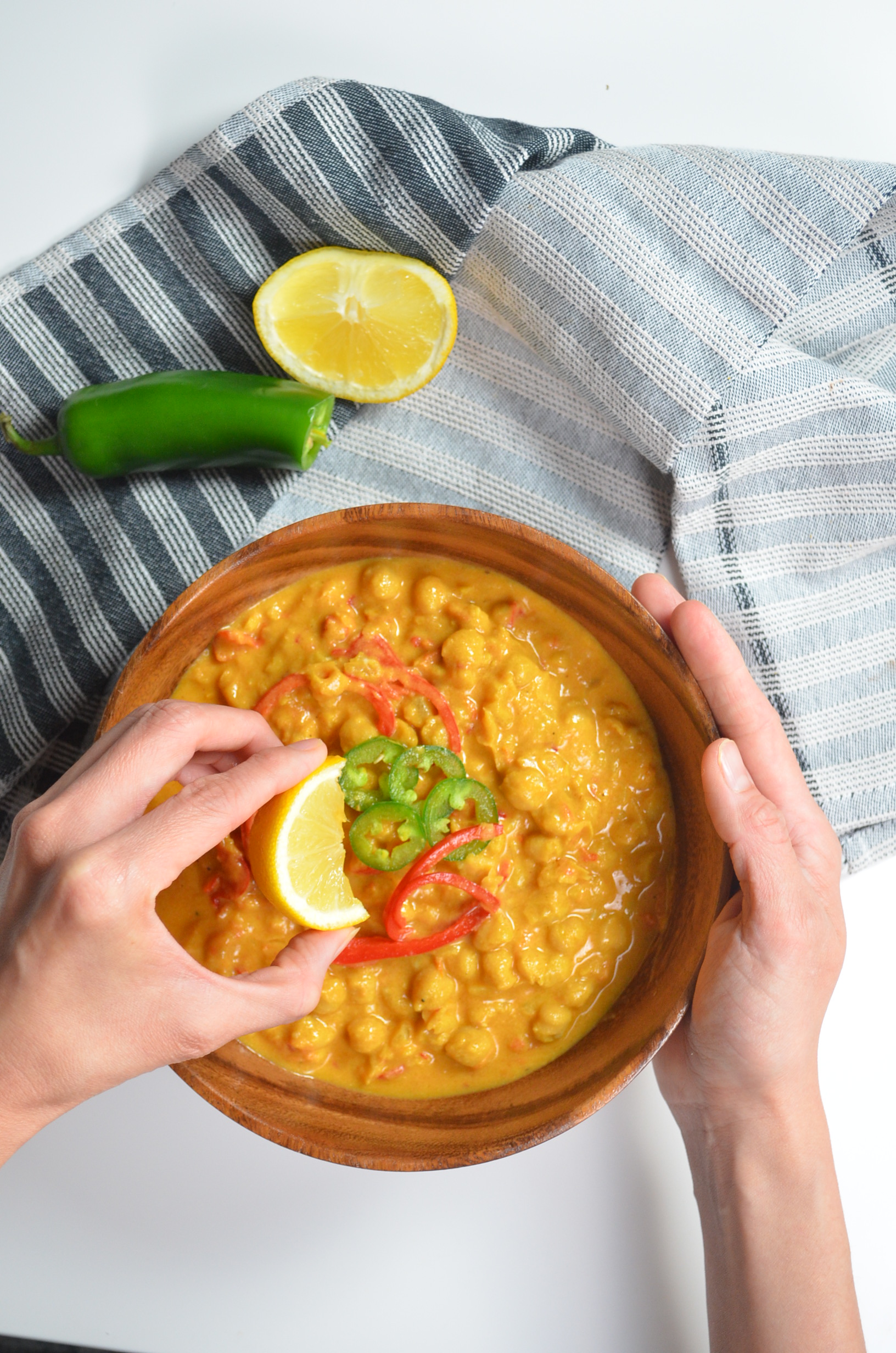 Creamy Chickpea Curry with Coconut Milk at SweetNSpicyLiving.com