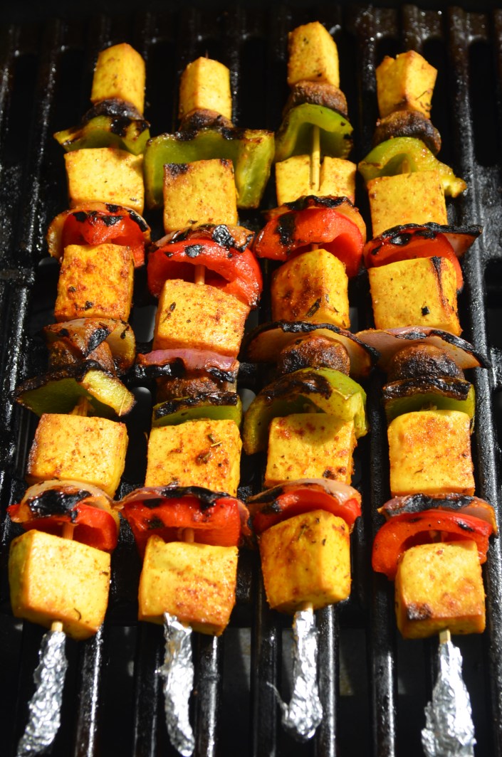 Grilled Tofu Skewers at SweetNSpicyLiving.com