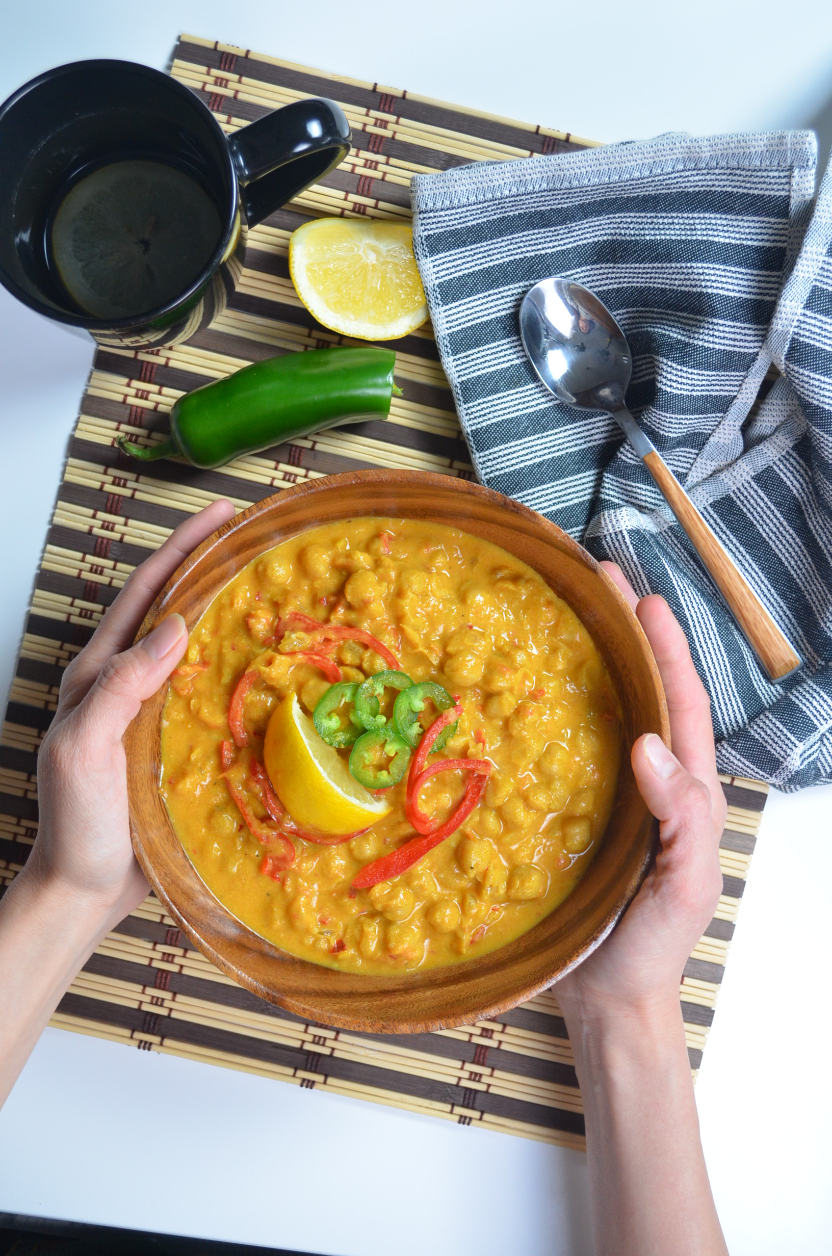 Tomato & chickpea curry at SweetnSpicyLiving.com