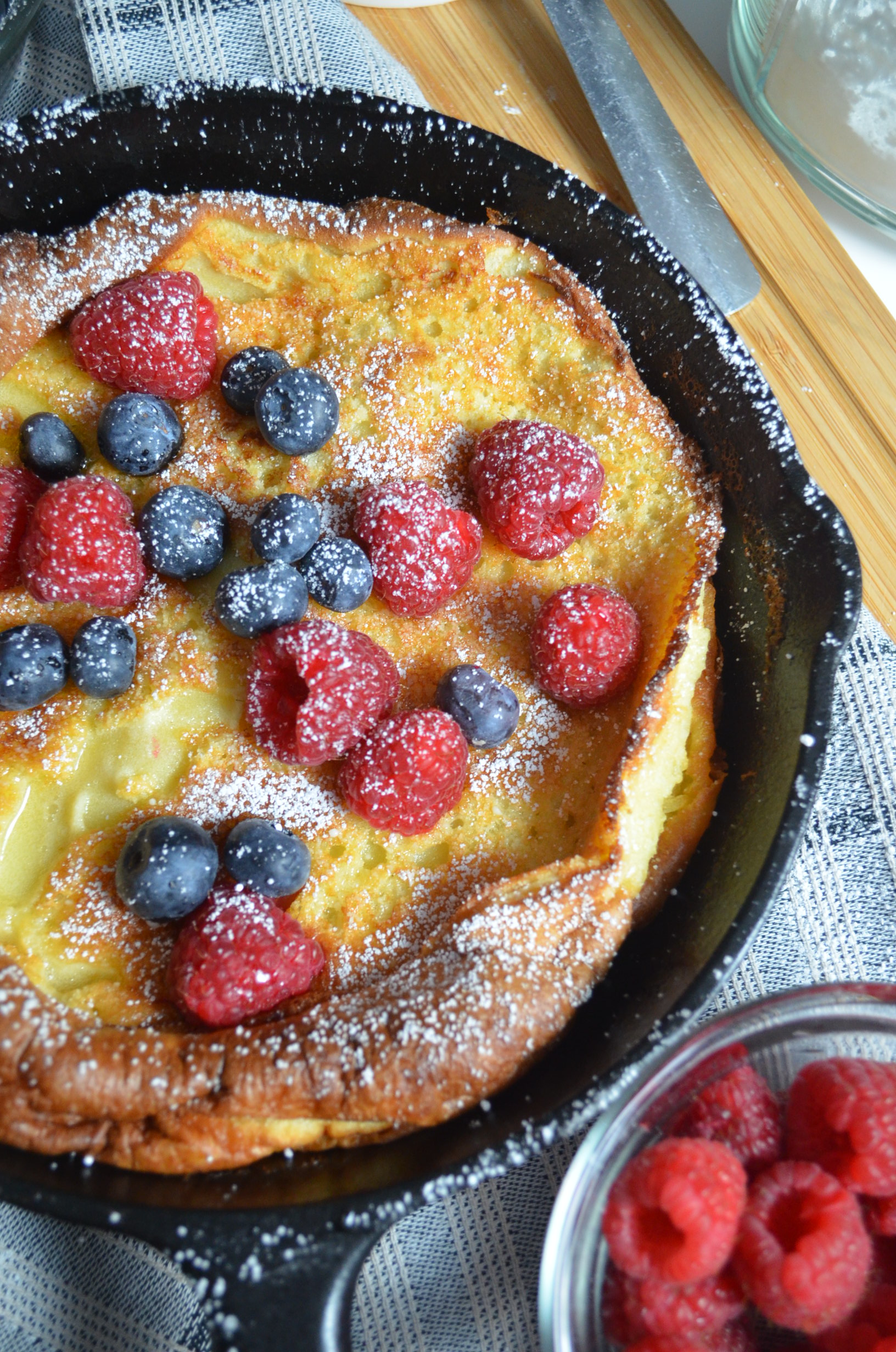 Vanilla Dutch Baby Pancakes By SweetnSpicyLiving.com